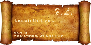 Hauswirth Laura névjegykártya